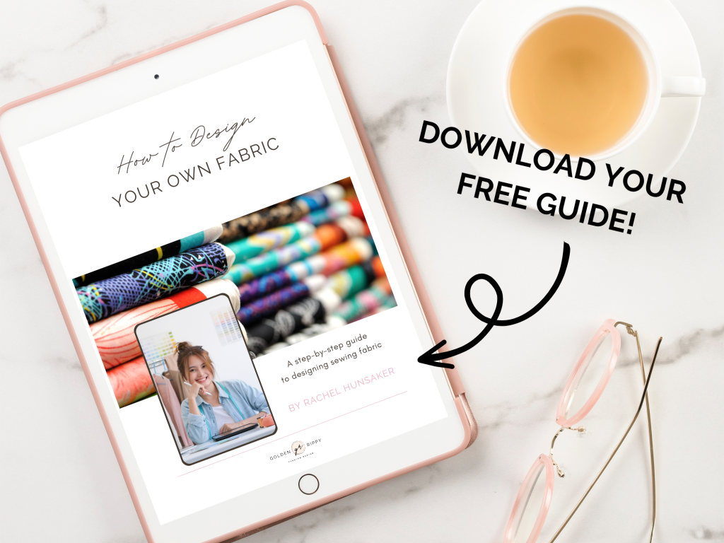 invite to download free fabric design guide on ipad